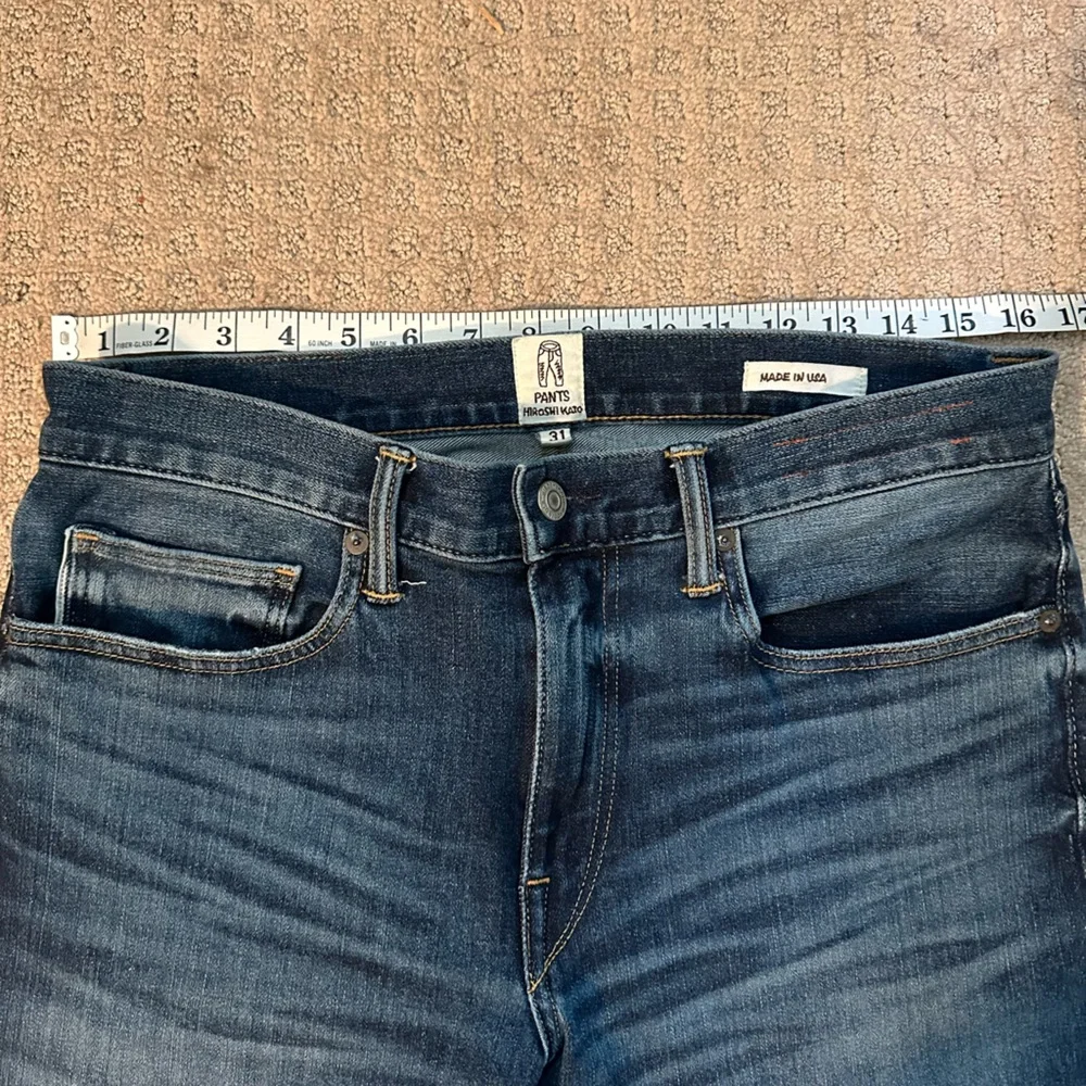 AS NEW Hiroshi Kato Pen Slim Stretch Selvedge 10.5oz Neil Wash Denim Jeans sz 31